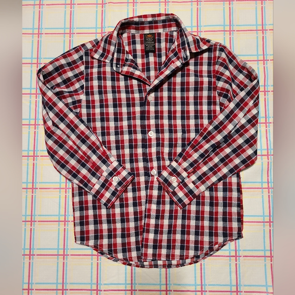 🌟5/$25 Dockers Plaid Shirt Size 6
